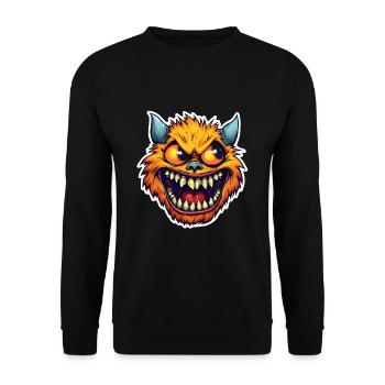 Halloween Monster 4 - Unisex Pullover - Schwarz - Vorne - Alina (178cm) & Michal (187cm)
