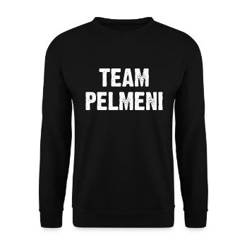 Team Pelmeni - Unisex Sweatshirt - black - Front - Alina (178cm) & Michal (187cm)