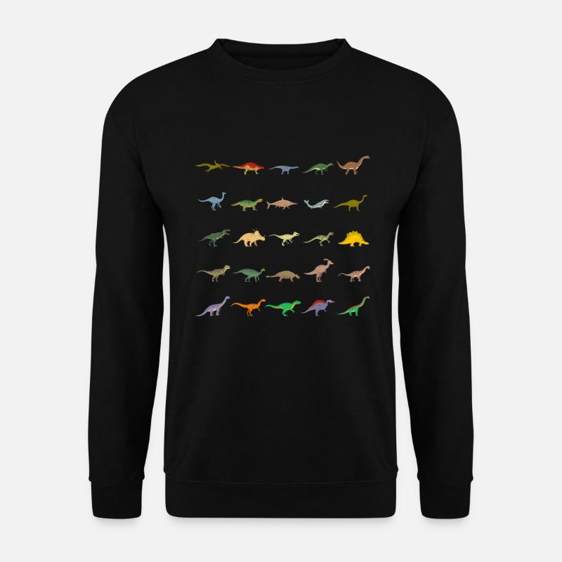Dinosauriern Arten - Dino Identifikation - Unisex Pullover - Schwarz