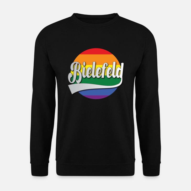 Bielefeld Regenbogen Tshirt Geschenk - Unisex Sweatshirt - black