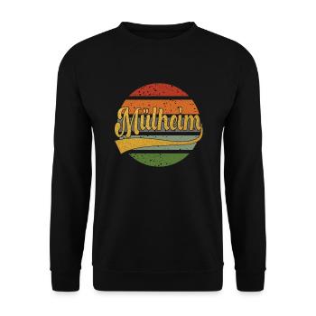 Mülheim sunset gold Tshirt cadeau - Sweat-shirt Unisexe - noir - Devant - Alina (178cm) & Michal (187cm)