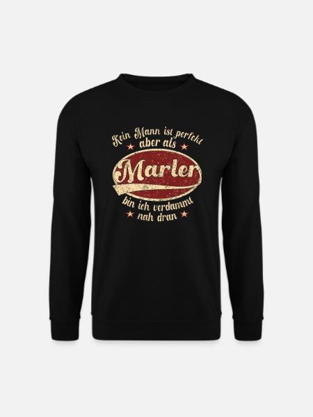 Marl Retro der perfekte Marler Mann Spruch - Unisex Pullover - Schwarz