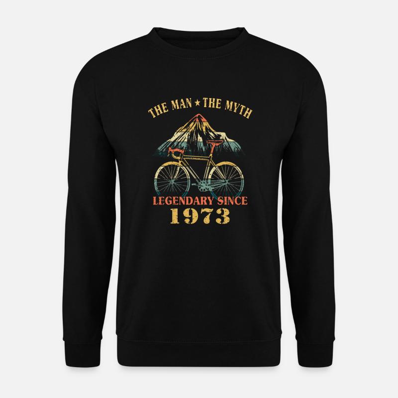 Vélo 1973 Cyclisme Vélo de route Cyclisme Anniversaire - Sweat-shirt Unisexe - noir