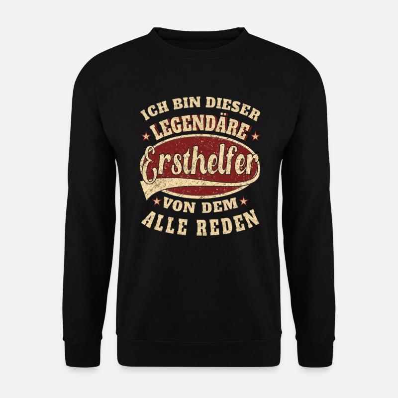 Ersthelfer ich bin dieser legendäre - Unisex Pullover - Schwarz