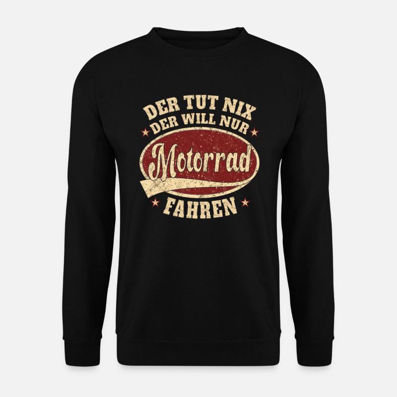 Motorrad der tut nix Motorrad - Unisex Pullover - Schwarz