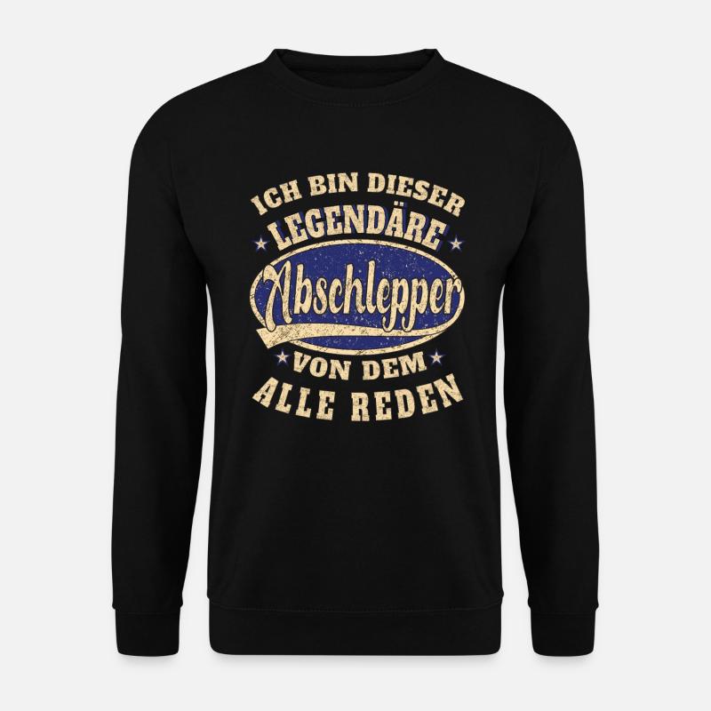 Abschlepper ich bin dieser legendäre Abschlepper - Unisex Pullover - Schwarz