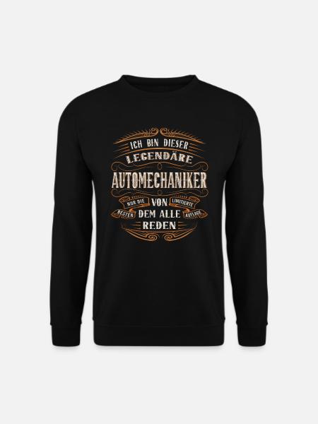 Automechaniker Ich bin dieser legendäre Schrauber - Unisex Pullover - Schwarz
