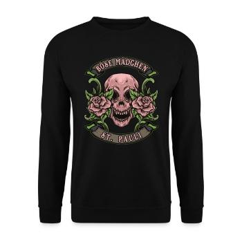 St. Pauli Frau Böse Mädchen St. Pauli - Sweat-shirt Unisexe - noir - Devant - Alina (178cm) & Michal (187cm)