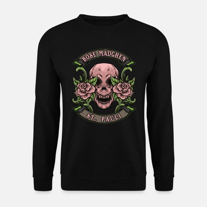 St. Pauli Frau Böse Mädchen St. Pauli - Unisex Pullover - Schwarz