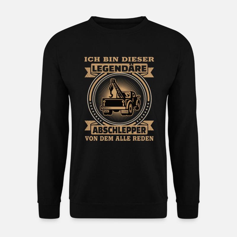 Abschlepper ich bin dieser legendäre Abschlepper - Unisex Pullover - Schwarz