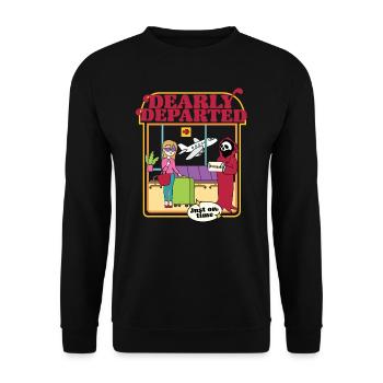 Dearly Departed - Karen - Juste à l’heure - Sweat-shirt Unisexe - noir - Devant - Alina (178cm) & Michal (187cm)