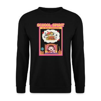 de l’école - Plus de devoirs - Sweat-shirt Unisexe - noir - Devant - Alina (178cm) & Michal (187cm)