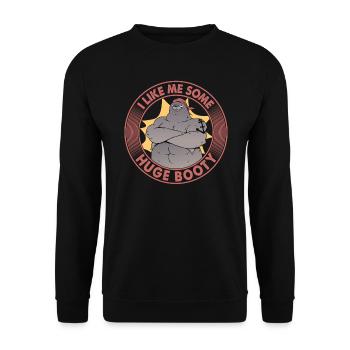 Je m’aime un énorme butin - Sea Lion Pirate - Sweat-shirt Unisexe - noir - Devant - Alina (178cm) & Michal (187cm)