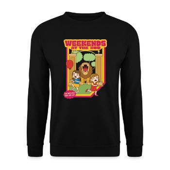 Weekends At The Zoo - Fun Times With Mary And Lucy - Unisex Sweatshirt - black - Front - Alina (178cm) & Michal (187cm)