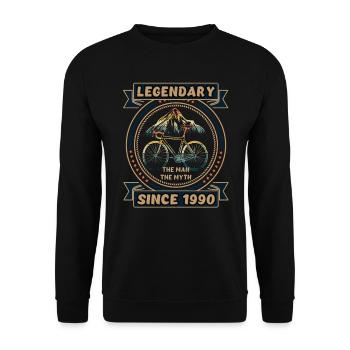 Vélo 1990 Cyclisme Vélo de route Cyclisme Anniversaire - Sweat-shirt Unisexe - noir - Devant - Alina (178cm) & Michal (187cm)