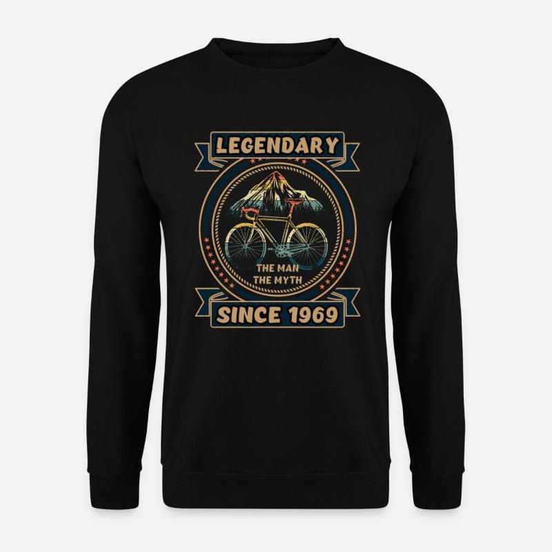 Fahrrad 1969 Radsport Rennrad Radfahrer Geburtstag - Unisex Pullover - Schwarz