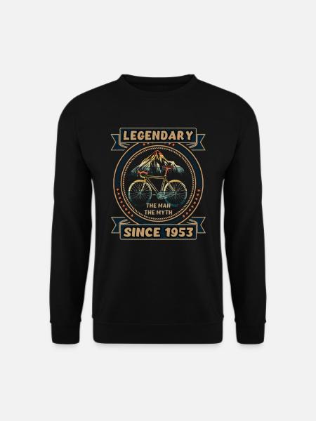 Vélo 1953 Cyclisme De route Vélo Cycliste Anniversaire - Sweat-shirt Unisexe - noir