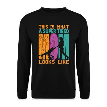 Voici à quoi ressemble une maman super fatiguée - Sweat-shirt Unisexe - noir - Devant - Alina (178cm) & Michal (187cm)