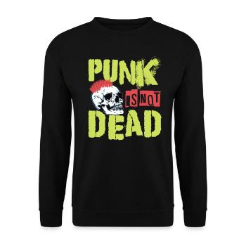 Punk Is Not Dead - Logo Star - Grunge Gothique - Con - Sweat-shirt Unisexe - noir - Devant - Alina (178cm) & Michal (187cm)