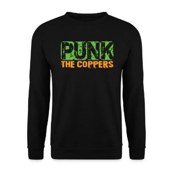 Punk The Coppers - Gothique - Grunge - Concert - Got - Sweat-shirt Unisexe - noir - Devant - Alina (178cm) & Michal (187cm)