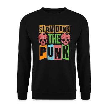 Slam Dunk The Punk - Gothique - Concert - Grunge - Sweat-shirt Unisexe - noir - Devant - Alina (178cm) & Michal (187cm)