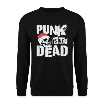 Punk Is Not Dead - Logo Star - Grunge Gothique - Con - Sweat-shirt Unisexe - noir - Devant - Alina (178cm) & Michal (187cm)