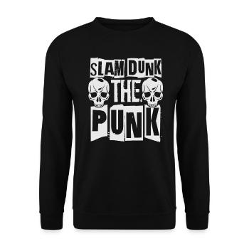 Slam Dunk The Punk - Gothique - Concert - Grunge - Sweat-shirt Unisexe - noir - Devant - Alina (178cm) & Michal (187cm)