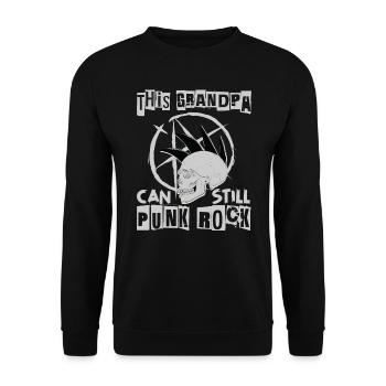 This Grandma Can Still Punk Rock - Gothic - Concer - Unisex Sweatshirt - black - Front - Alina (178cm) & Michal (187cm)