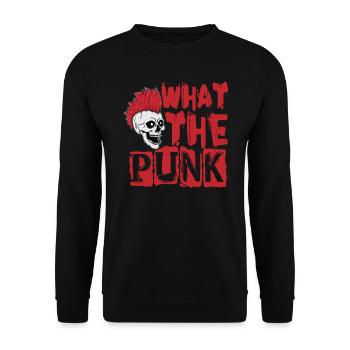 What The Punk - Gothique - Goth - Concert - Drôle - Sweat-shirt Unisexe - noir - Devant - Alina (178cm) & Michal (187cm)