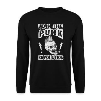 Rejoignez The Punk Revolution - Gothique - Concert - Goth - Sweat-shirt Unisexe - noir - Devant - Alina (178cm) & Michal (187cm)