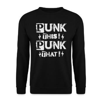 Punk Ça! Punk ça ! - Gothique - Gothique - Concert - Sweat-shirt Unisexe - noir - Devant - Alina (178cm) & Michal (187cm)