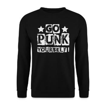 Allez Punk vous-même! - Gothique - Concert - Drôle de Goth - Sweat-shirt Unisexe - noir - Devant - Alina (178cm) & Michal (187cm)