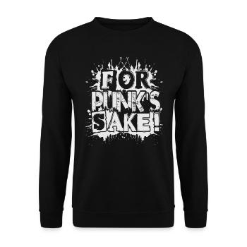 Pour l’amour du punk! - Gothique - Gothique - Concert - Drôle - Sweat-shirt Unisexe - noir - Devant - Alina (178cm) & Michal (187cm)
