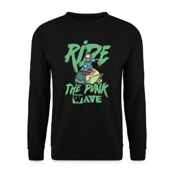Ride The Punk Wave - Deutsch - Gothique - Concert - Sweat-shirt Unisexe - noir - Devant - Alina (178cm) & Michal (187cm)