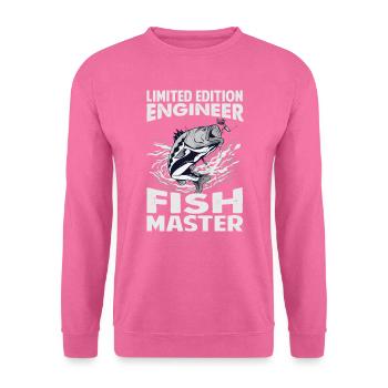 Limited Edition Engineer Fish Master - Fishing - F - Unisex Pullover - Pink - Vorne