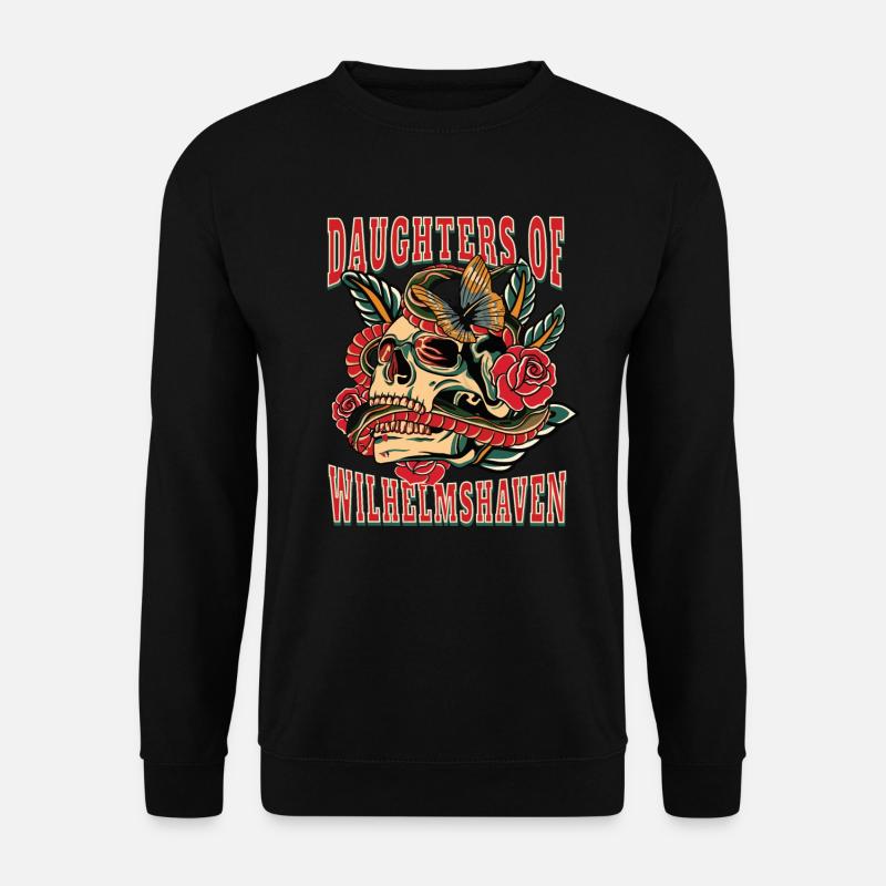 Frau Geschenk daughters of Wilhelmshaven - Unisex Pullover - Schwarz
