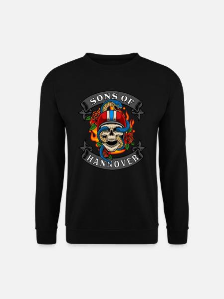 Hannover Biker Geschenk sons of Hannover - Unisex Pullover - Schwarz