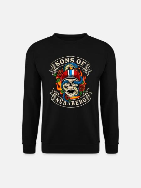 Nürnberg Biker Geschenk sons of Nürnberg - Unisex Pullover - Schwarz