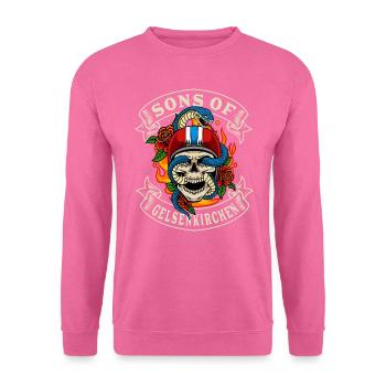 Gelsenkirchen Biker Gift fils de Gelsenkirchen - Sweat-shirt Unisexe - rose - Devant