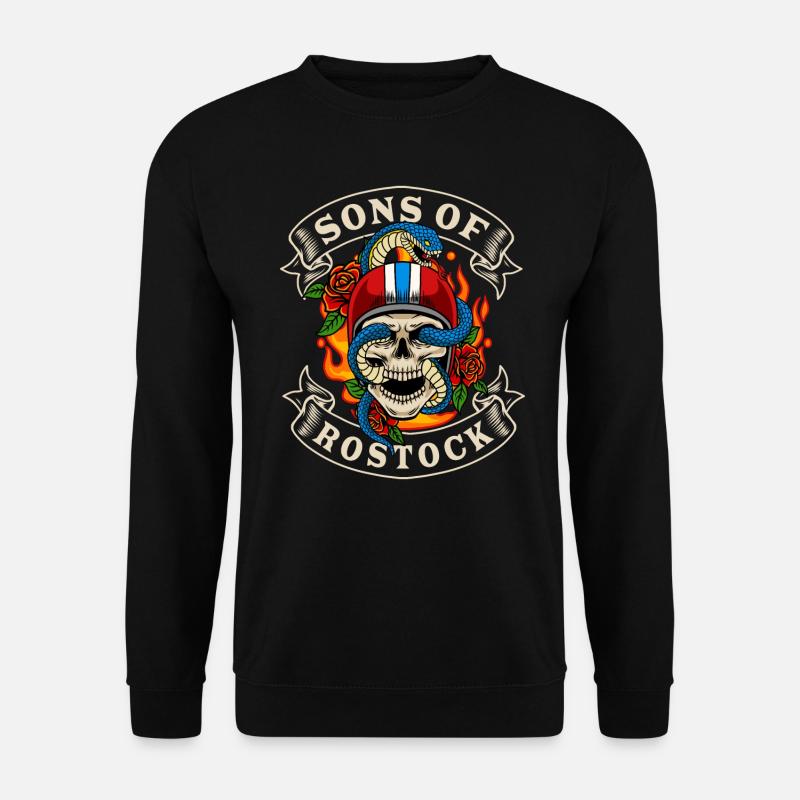 Rostock Biker Geschenk sons of Rostock - Unisex Pullover - Schwarz