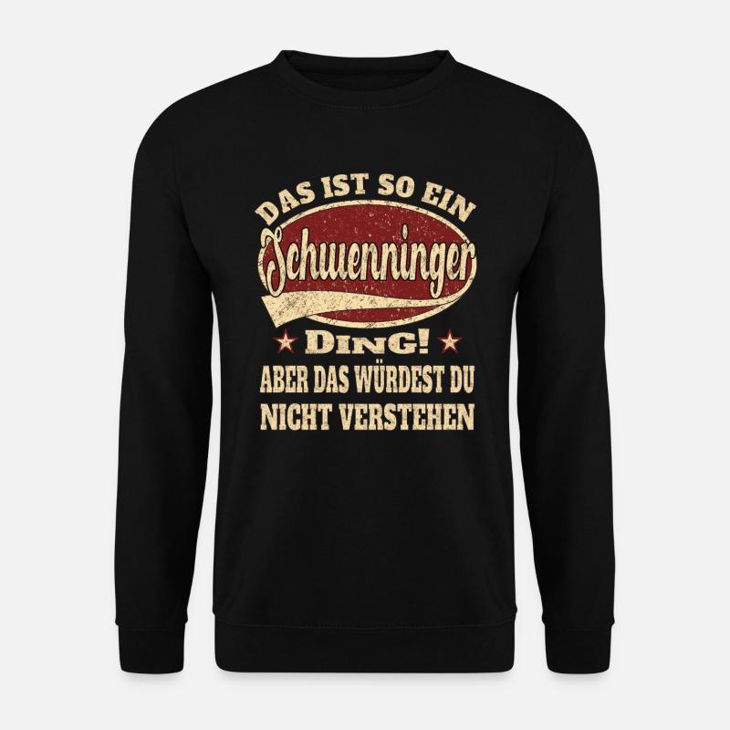 Schwenningen retro design - Unisex Pullover - Schwarz