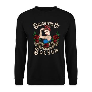 Bochum Frau Geschenk filles de Bochum Frauen - Sweat-shirt Unisexe - noir - Devant - Alina (178cm) & Michal (187cm)