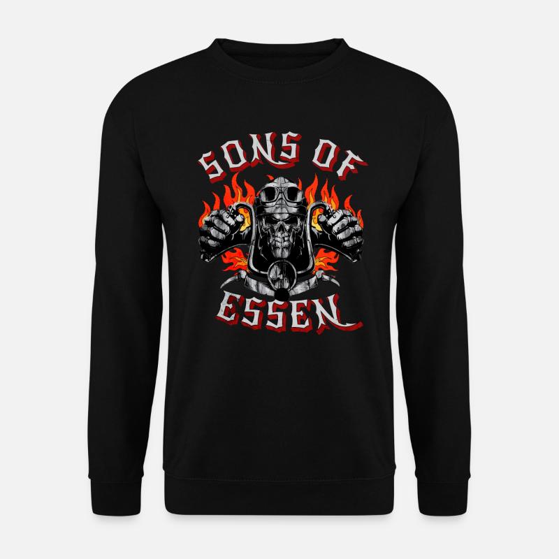 Essen Biker Geschenk sons of Essen - Unisex Pullover - Schwarz
