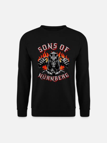Nürnberg Biker Geschenk sons of Nürnberg - Unisex Sweatshirt - black