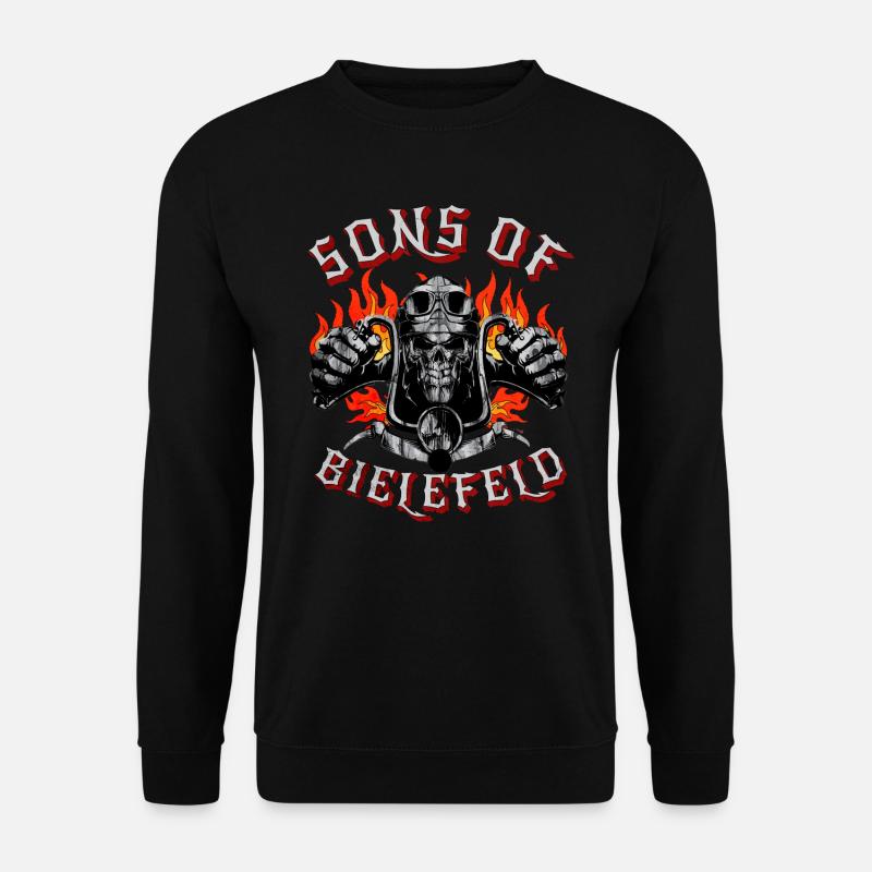 Bielefeld Biker Geschenk sons of Bielefeld - Unisex Pullover - Schwarz