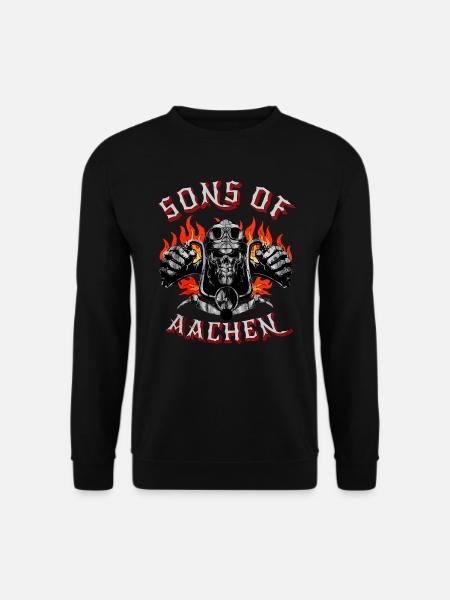 Aachen Biker Geschenk sons of Aachen - Unisex Sweatshirt - black