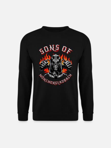 Biker Geschenk sons of Mönchengladbach - Unisex Pullover - Schwarz