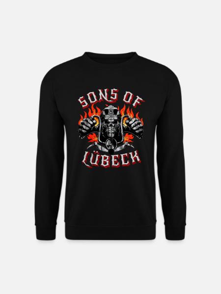 Lübeck Biker Geschenk sons of Lübeck - Unisex Sweatshirt - black