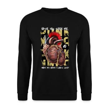 Punk Heart - Unisex Pullover - Schwarz - Vorne - Alina (178cm) & Michal (187cm)