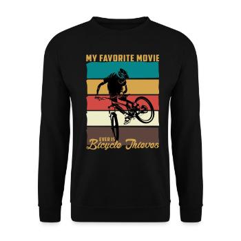 1 09 - Unisex Sweatshirt - black - Front - Alina (178cm) & Michal (187cm)